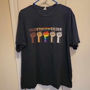 LGBT together we rise shirt